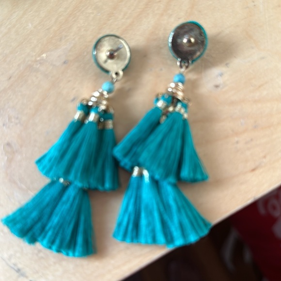Green/turquoise EARRINGS - Picture 3 of 4